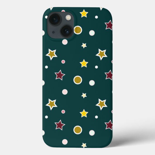 ダークティールの星柄 Case-Mate iPhoneケース (裏面)