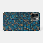 ダークティールの美しいパッチワーク調デザイン Case-Mate iPhoneケース (裏面(横))