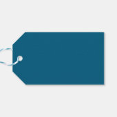 ダークティールトレンド モダン ミニマリスト 手書き 名前 ギフトタグ (裏面横)