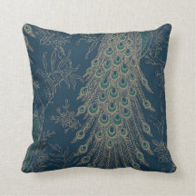 ダークティール（緑がかった色）と金ゴールドビクトリアンスタイル孔雀フェザー