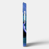 ダークティール(緑がかった色)アゲートゲーデモノグラム Case-Mate iPhoneケース (裏面 / 左)