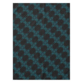 ダークティール（緑がかった色）バラ結婚ズテーブルクロス テーブルクロス (正面)