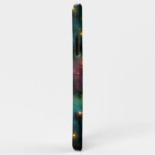 ダークティール(緑がかった色)ブルーグリーンピンクパープルミルキーウェイ銀河系 Case-Mate iPhoneケース (裏面/右)