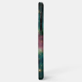 ダークティール(緑がかった色)ブルーグリーンピンクパープルミルキーウェイ銀河系 Case-Mate iPhoneケース (裏面/左)