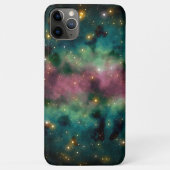 ダークティール(緑がかった色)ブルーグリーンピンクパープルミルキーウェイ銀河系 Case-Mate iPhoneケース (裏面)