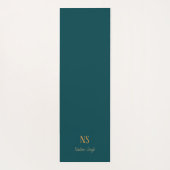 ダークティール(緑がかった色)ブルーチャクラヨギヴィニャサフローヨガマット ヨガマット (裏面)