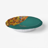 ダークティール(緑がかった色)離れス・サンクスギビング ペーパーボウル (傾斜あり)