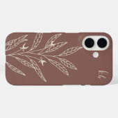 ダークテラコッタ | Mystic Boho Botanicalモノグラム Case-Mate iPhoneケース (裏面 (横))