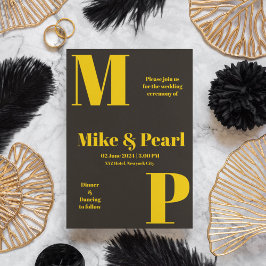 ダークテーマ結婚ズ 招待状