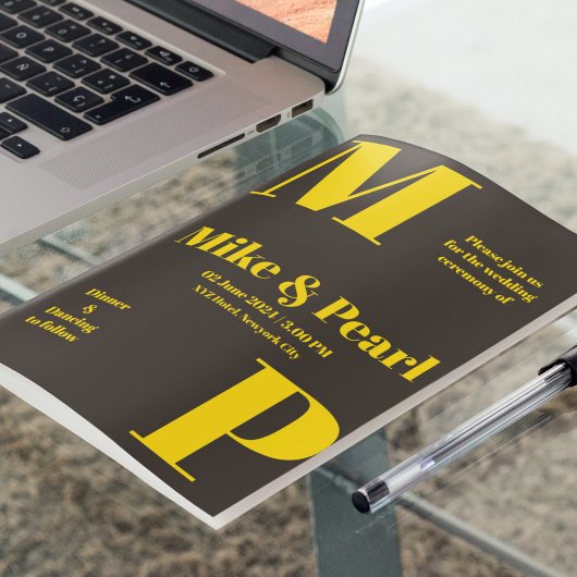 ダークテーマ結婚ズ 招待状