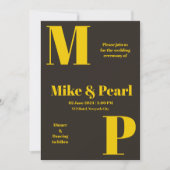 ダークテーマ結婚ズ 招待状 (正面)