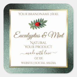 ダークテールグリッター ホワイト プロダクトラベル ラディッシュ スクエアシール