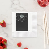 ダークディスコボール 縁ありカクテルナプキン (インサイチュ)