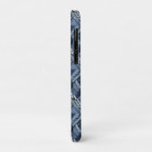 ダークディストressedデニムパッチワークとブレイド Case-Mate iPhoneケース (裏面/左)