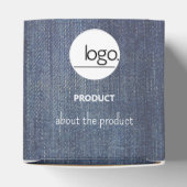 ダークデニムヴィンテージロゴビジネスブランド包装 フェイバーボックス (上部)