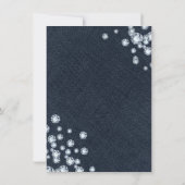 ダークデニム&ダイヤモンド誕生日パーティーの招待状 招待状 (裏面)