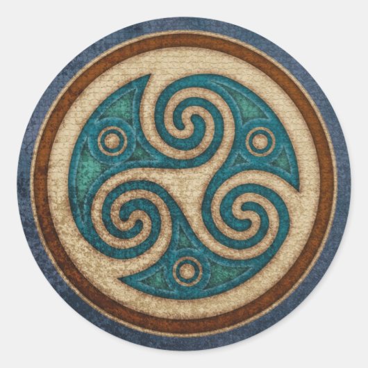 ダークトリスケールステッカー ラウンドシール (正面)