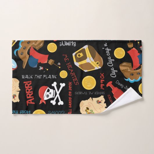 ダークトレジャーアイランドパーティーパイレーツ バスタオルセット (ハンドタオル)