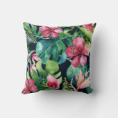 ダークトロピカルパ葉ームフローラ島 クッション (裏面)