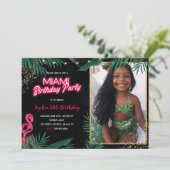 ダークトロピカルマイアミの誕生日パーティー(写真あり) 招待状 (スタンド正面)