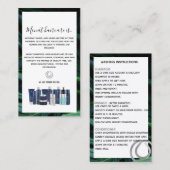 ダークトロピカルモナットウォッシュインストラクション 名刺 (正面/裏面)