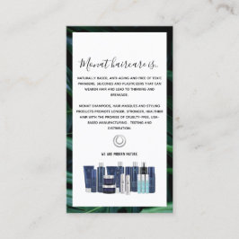 ダークトロピカルモナットウォッシュインストラクション 名刺