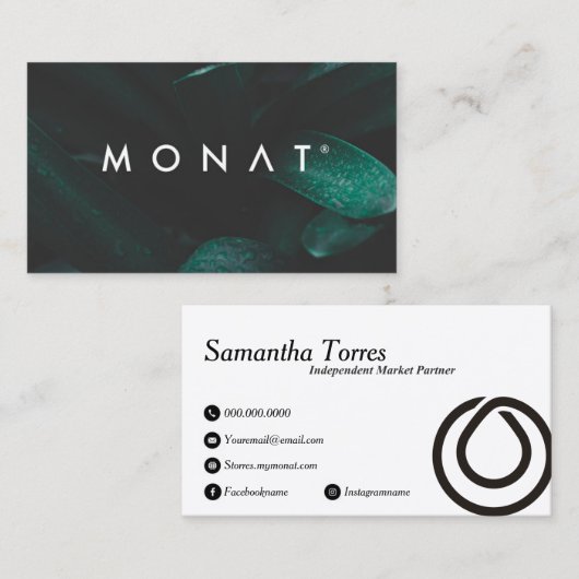 ダークトロピカルモナト 名刺 (正面/裏面)