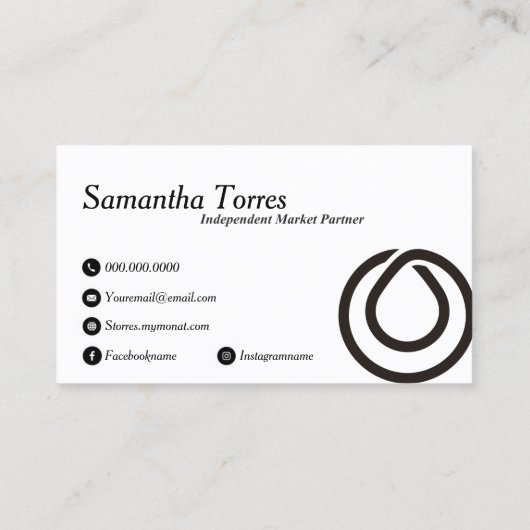 ダークトロピカルモナト 名刺 (裏面)