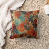 ダークトーン紅葉 クッション (ブランケット)