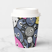 ダークドゥードルモンスターカートゥーン 紙コップ (正面)