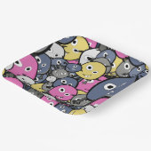 ダークドゥードルモンスター カートゥーン ペーパープレート (傾斜あり)