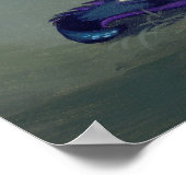 ダークドラゴンリングアートプリントゴシックのドラゴン妖精 ポスター (角)