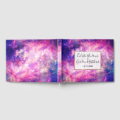 ダークナイトグラディエント銀河系白熱［赤熱］光を放つ〔占星術の〕十二宮図星空S ゲストブック (全面)