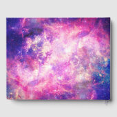 ダークナイトグラディエント銀河系白熱［赤熱］光を放つ〔占星術の〕十二宮図星空S ゲストブック (裏面)