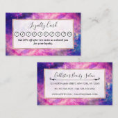 ダークナイトグラディエント銀河系白熱［赤熱］光を放つ〔占星術の〕十二宮図星空S ロイヤリティカード (正面/裏面)