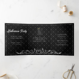 ダークナイトハローウィンパーティ 三つ折り招待状