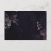 ダークナイトフローラボホパープルゴシック結婚ズ エンクロージャーカード (裏面)