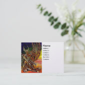 ダークナイトホワイトパール紙 名刺 (スタンド正面)