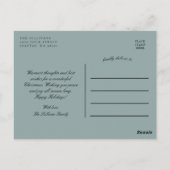 ダークナイトムーディモダンーホリデイクリスマスツリー ポストカード (裏面)