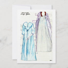 ダークナイトリネン紙ドールファッションforマギー 招待状