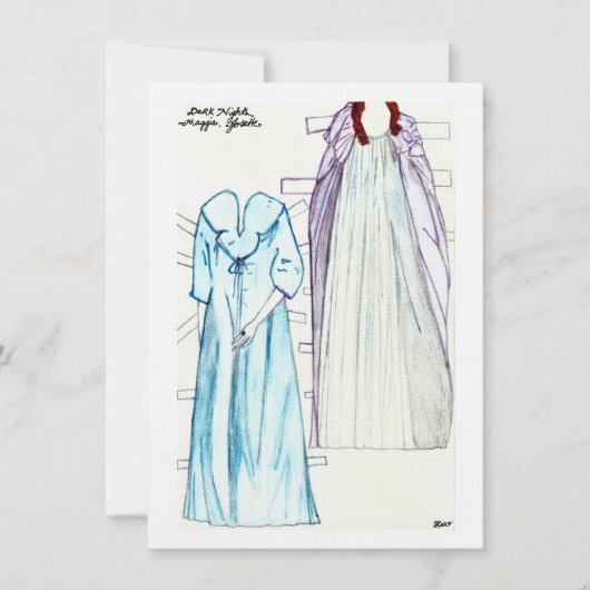 ダークナイトリネン紙ドールファッションforマギー 招待状 (正面)