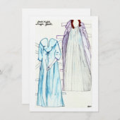 ダークナイトリネン紙ドールファッションforマギー 招待状 (正面/裏面)