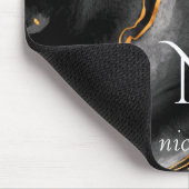 ダークナイト金ゴールドグリッター大理石カスタマイズ マウスパッド (コーナー)