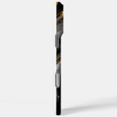 ダークナイト金ゴールドグリッター大理石カスタマイズ Case-Mate iPhoneケース (裏面 / 右)