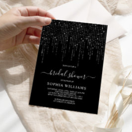ダークナイト&ストリングライトブライダルシャワー 招待状