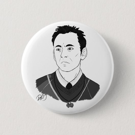 ダークニコラス・ボーンズの後の風の強い街 缶バッジ (正面)