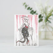 ダークニンフ眼球悪魔マンガファンタジーアート ポストカード (スタンド正面)