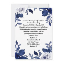 ダークネイビーブルーとホワイトメモリアル