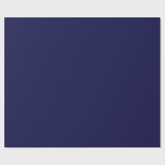 ダークネイビーブルーカラー無地のミニマル深い海 ラッピングペーパー (フラット)