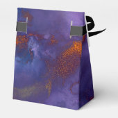 ダークネイビーブルーパープルと銅インクスプラッシュ フェイバーボックス (裏面サイド)